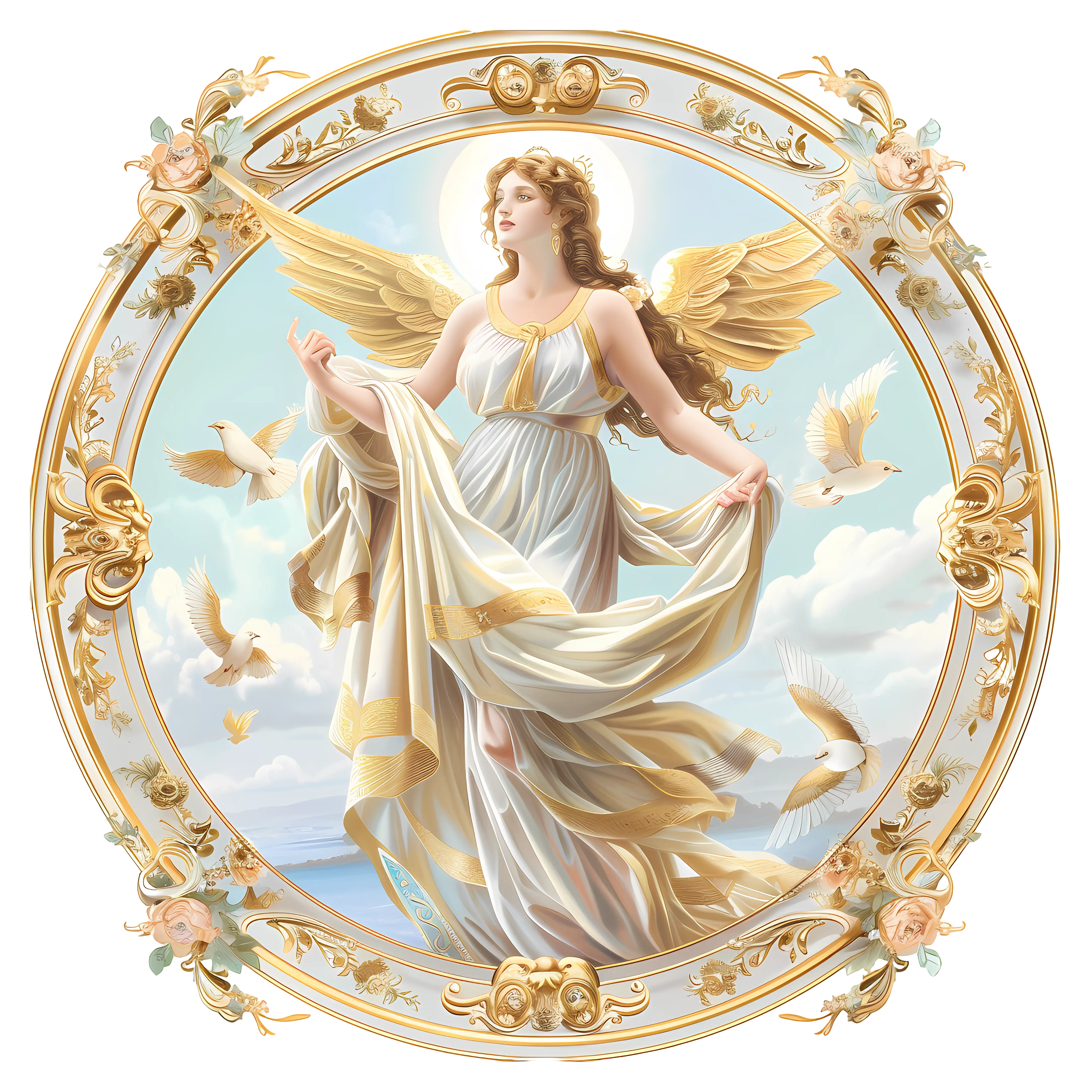 Angel with wings