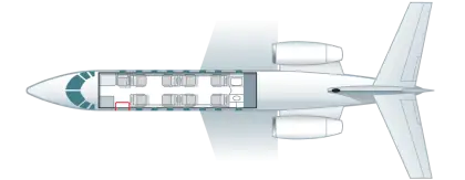 Airplane Seating Layout Blueprint