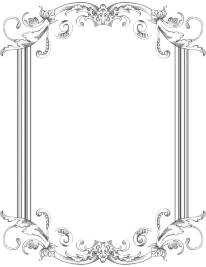 Floral Decorative Frame for Design Projects