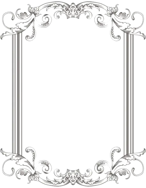 Floral Decorative Frame for Design Projects
