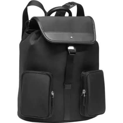 Stylish Black Backpack with Pockets