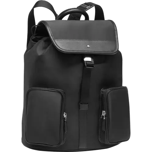 Stylish Black Backpack with Pockets