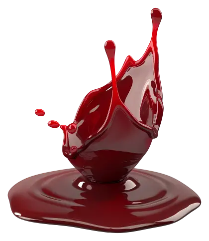 Dynamic Red Liquid Splash Illustration
