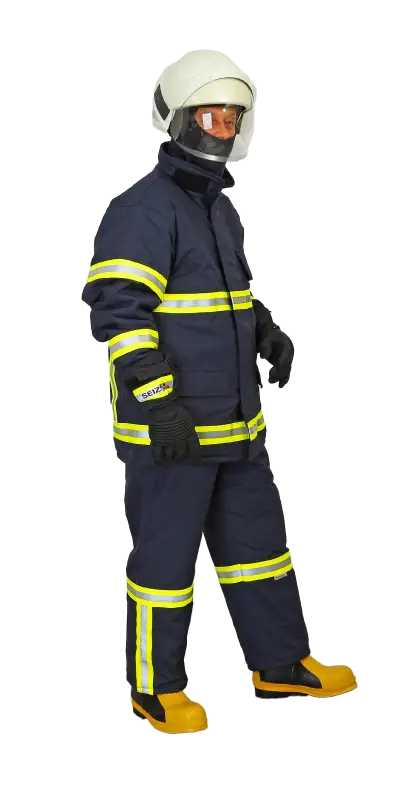 Firefighter in Full Gear