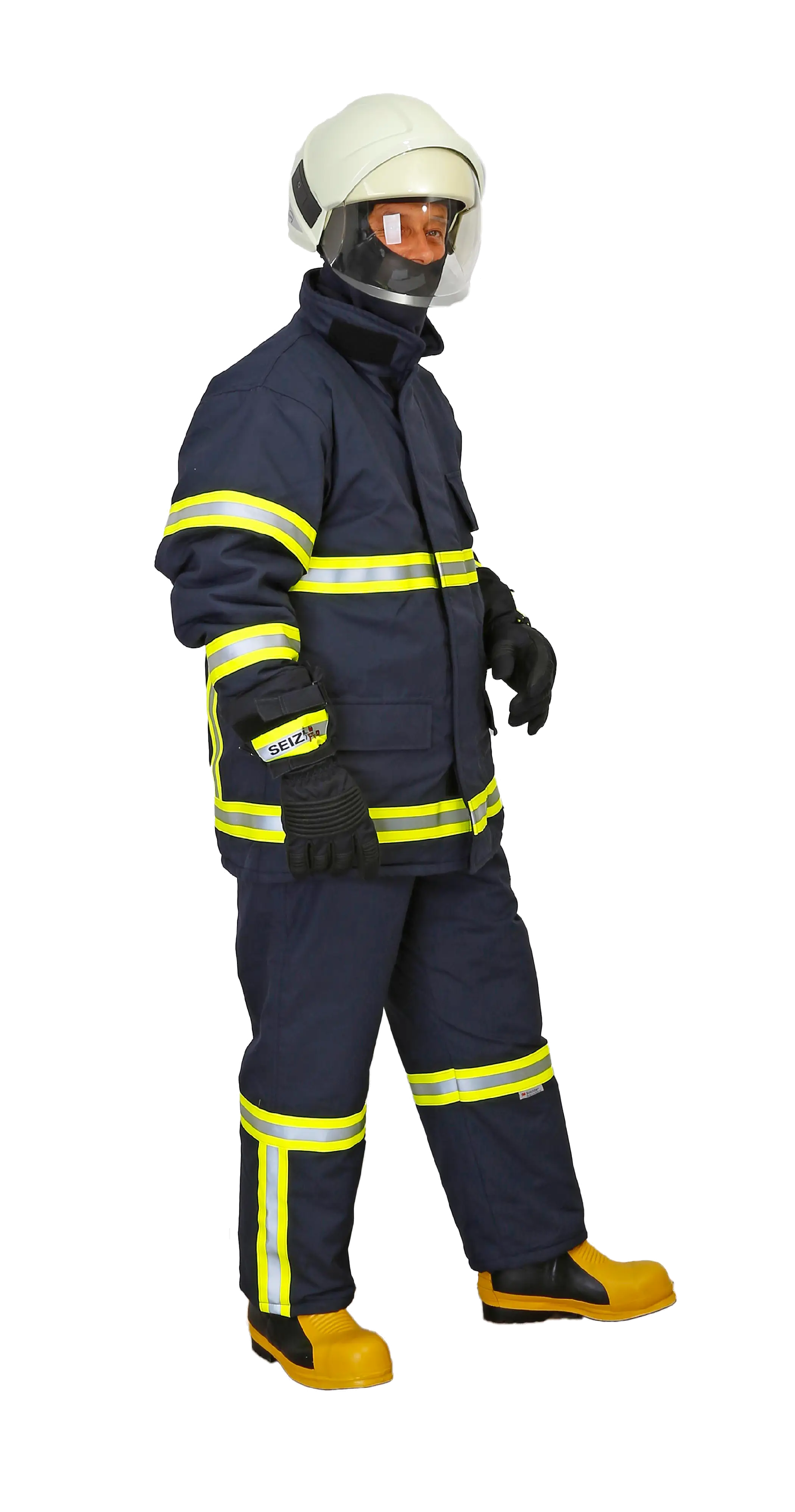 Firefighter in Full Gear