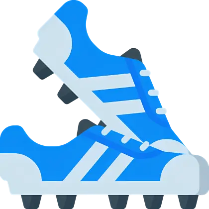 Blue Soccer Cleats Illustration