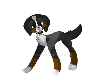 Cartoon Dog Illustration in Playful Pose