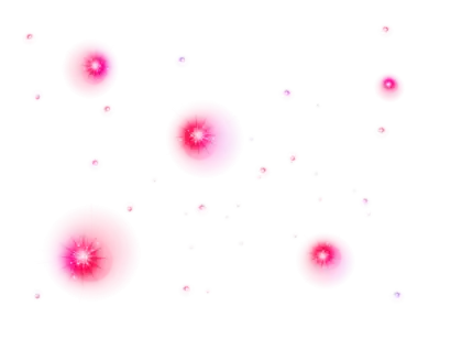 Pink Glowing Spark Decorations for Festivity or Design