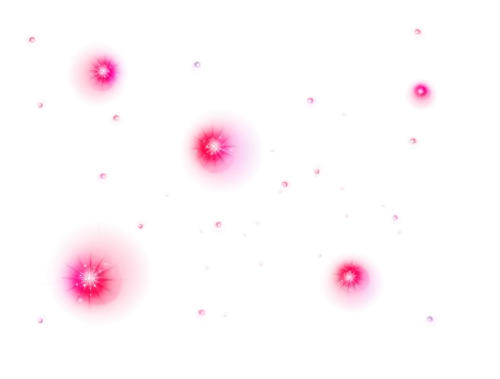 Pink Glowing Spark Decorations for Festivity or Design