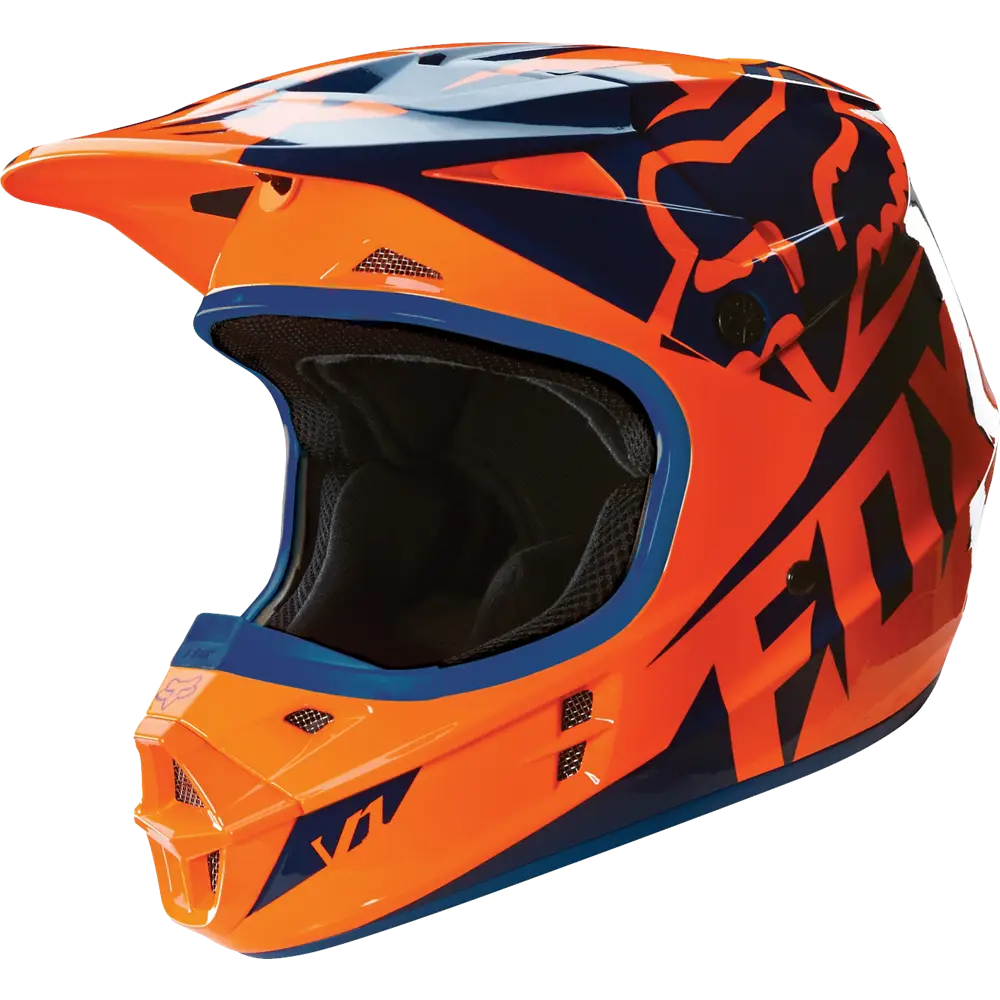 Orange Motocross Helmet for Sports Enthusiasts