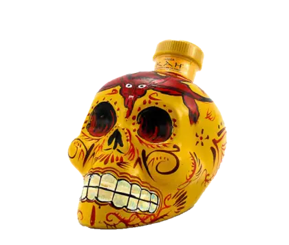 Decorative Yellow Skull Bottle