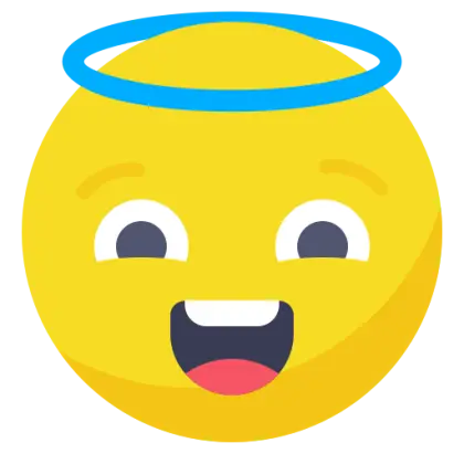 Smiley Face with Halo Emoji