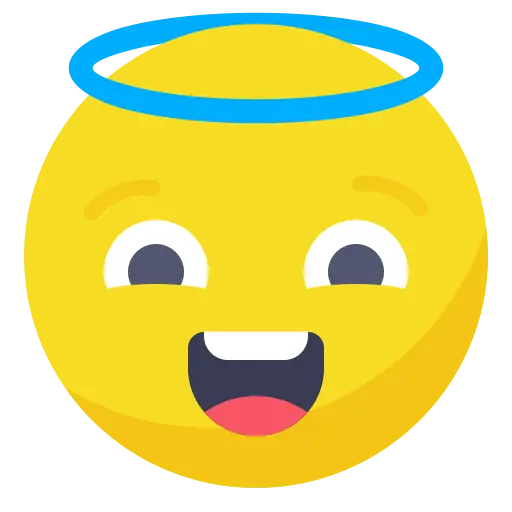 Smiley Face with Halo Emoji