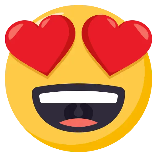 Heart-Eyed Smiling Emoji for Love and Affection