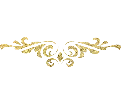 Gold Glitter Ornamental Design