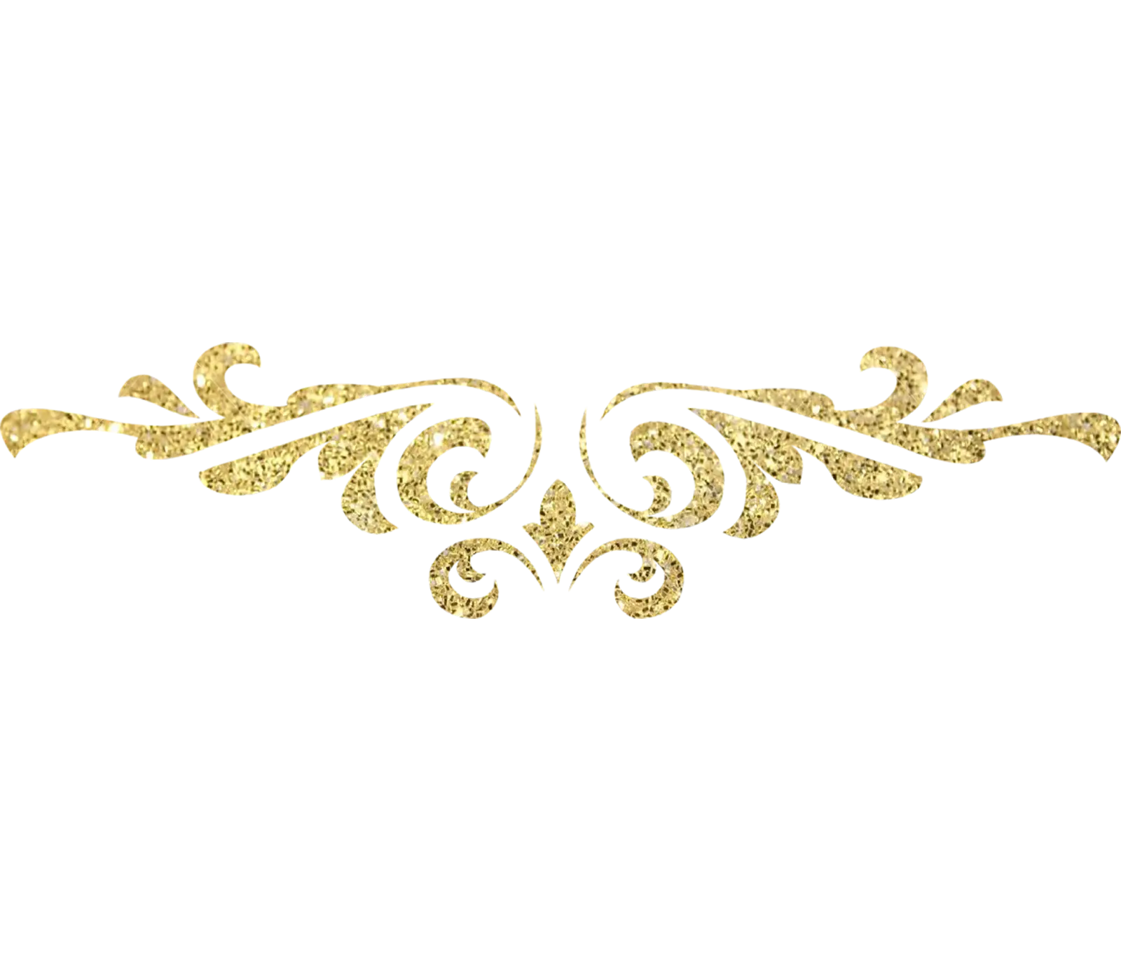 Gold Glitter Ornamental Design