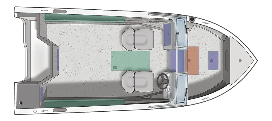 Top View of Boat Floor Plan Layout