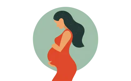 Illustration of a Pregnant Woman
