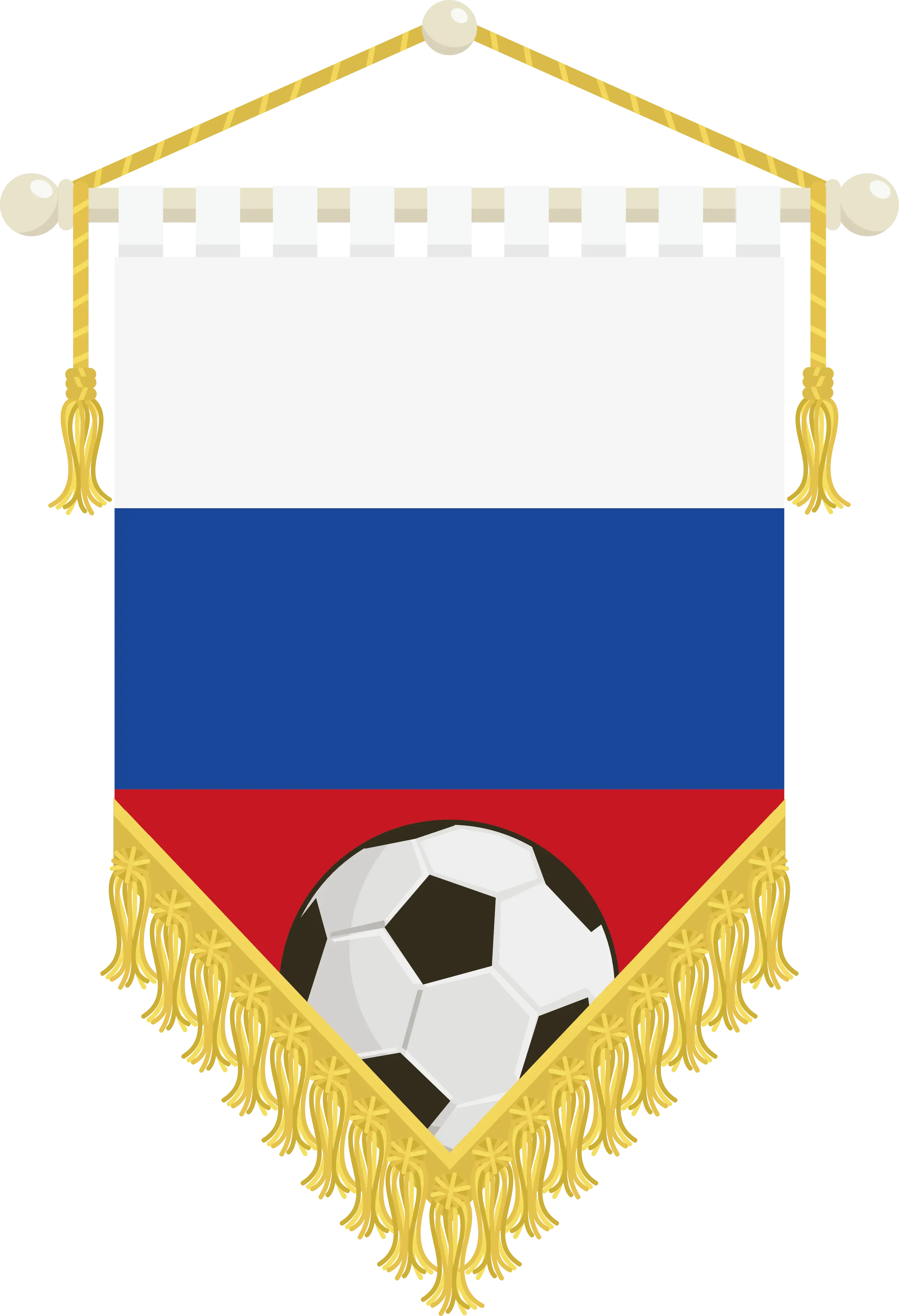 Russian Soccer Flag Banner
