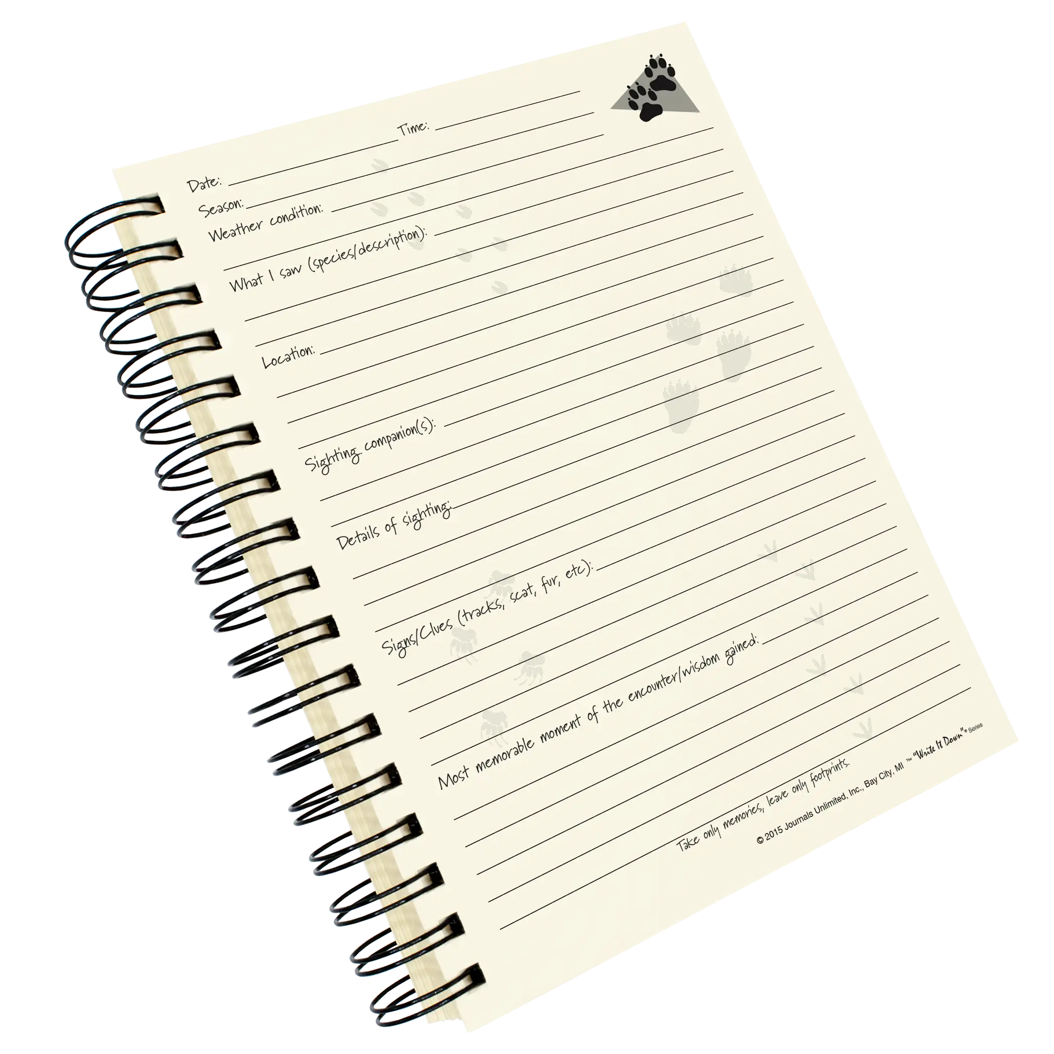 Yellow Spiral Notebook with Lines