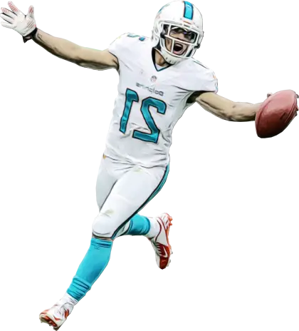 American Football Player Celebrating