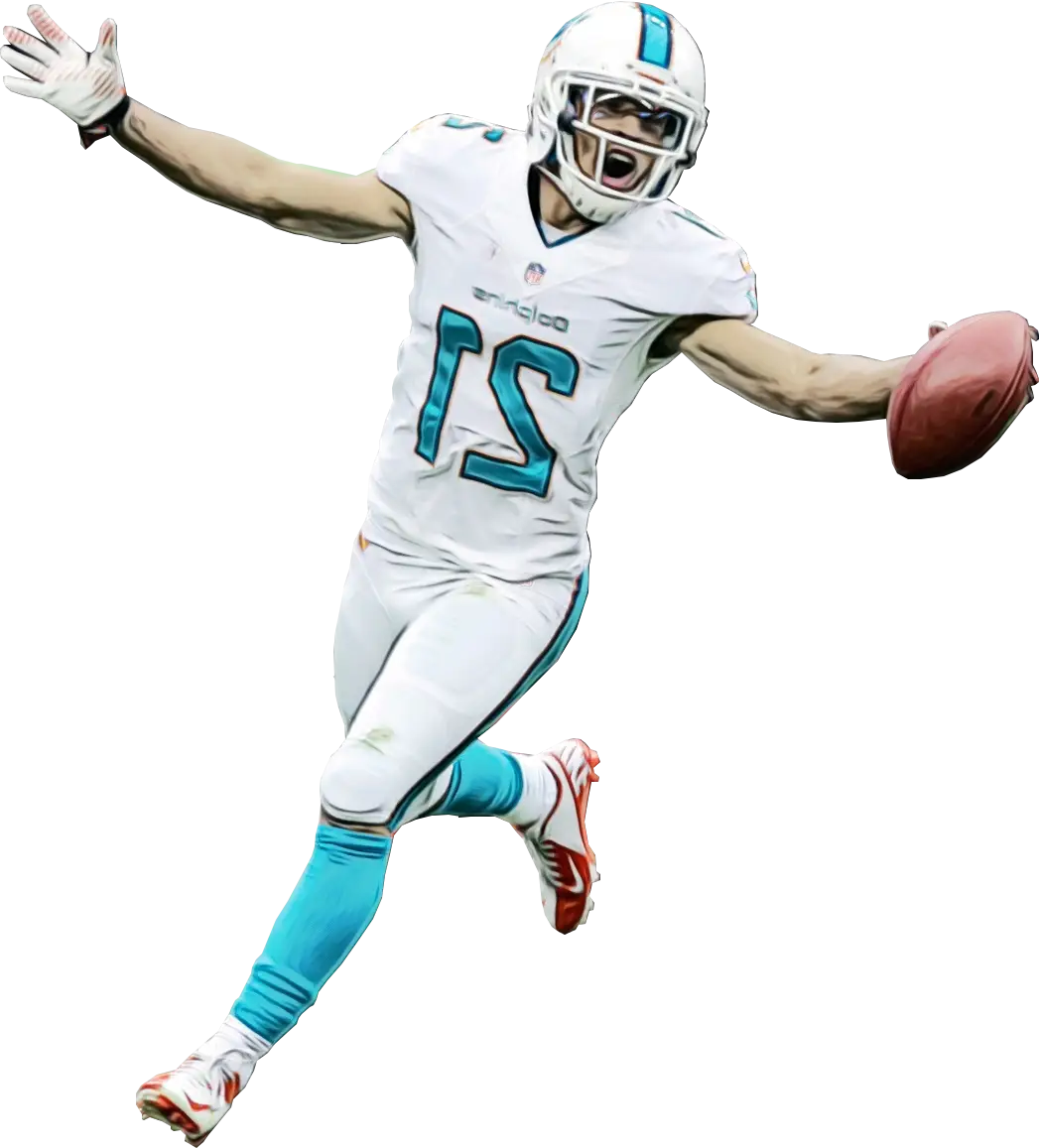 American Football Player Celebrating