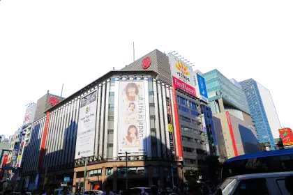 Commercial Building with Billboards