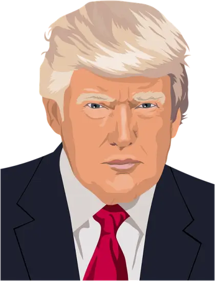Illustration Portrait of a Man in Suit