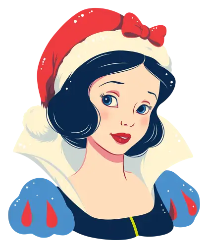 Snow White&#039;s Santa Hat Look for Christmas
