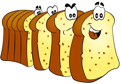 Cartoon Bread Slices