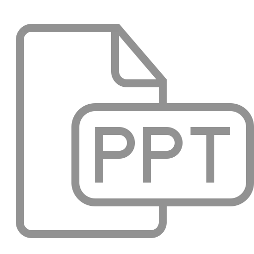 Gray PPT File Icon for Presentations