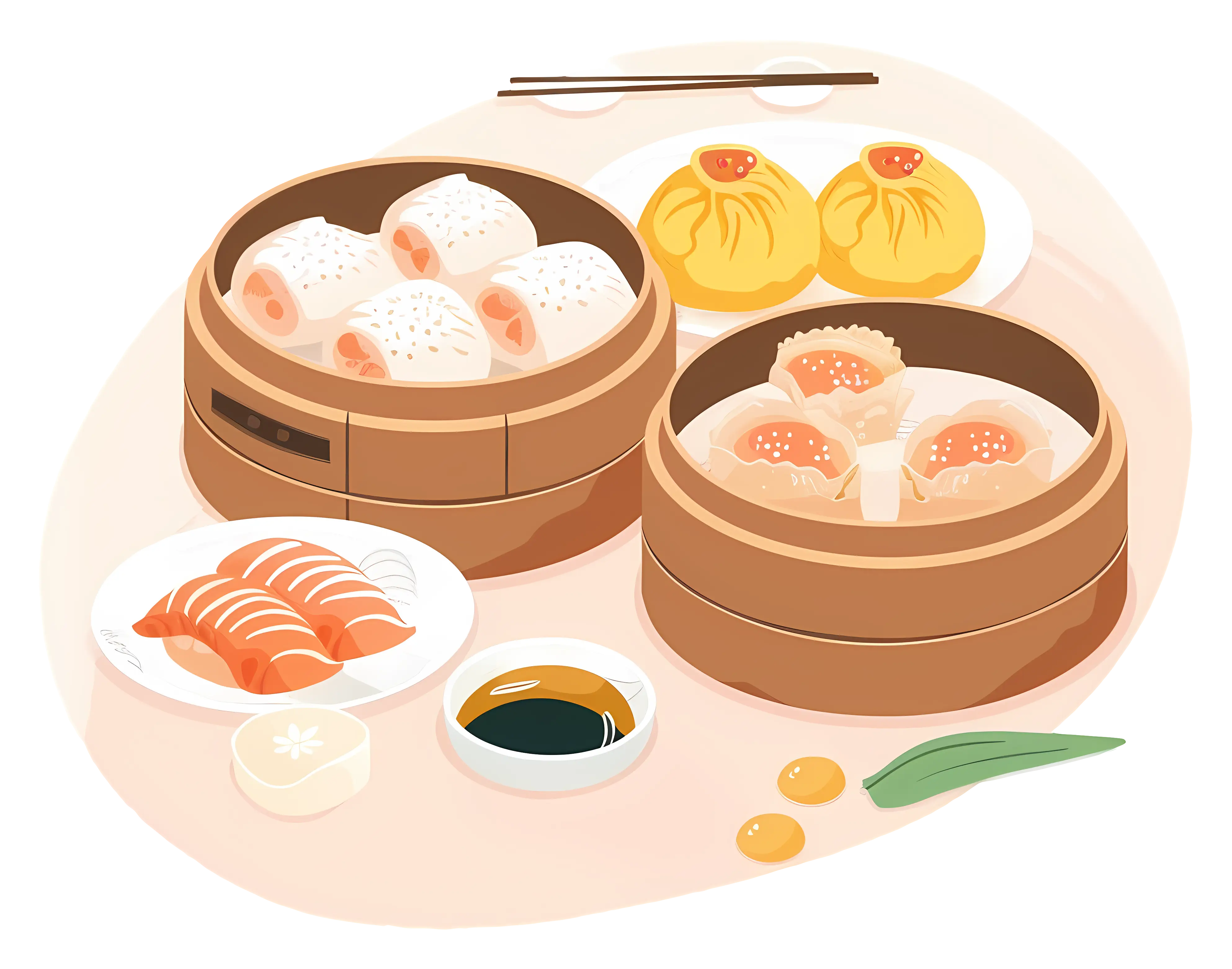 Delicious Dim Sum Platter
