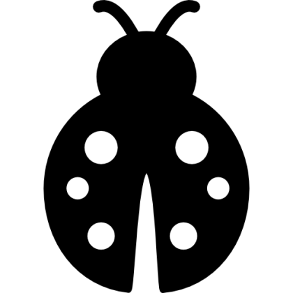 Ladybug Icon Representing Nature
