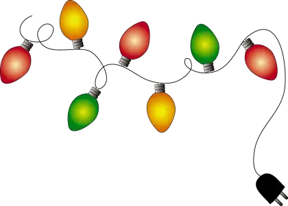 String of Colorful Festive Lights