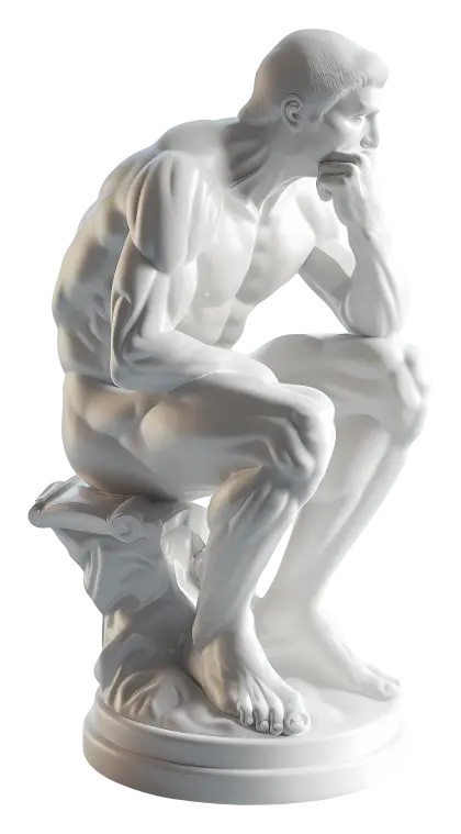 Classical Thinking Pose Statue