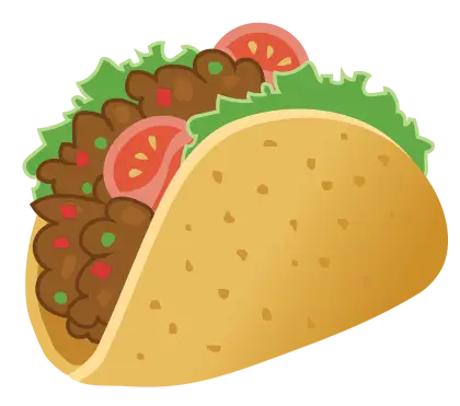 Colorful Cartoon Taco Illustration