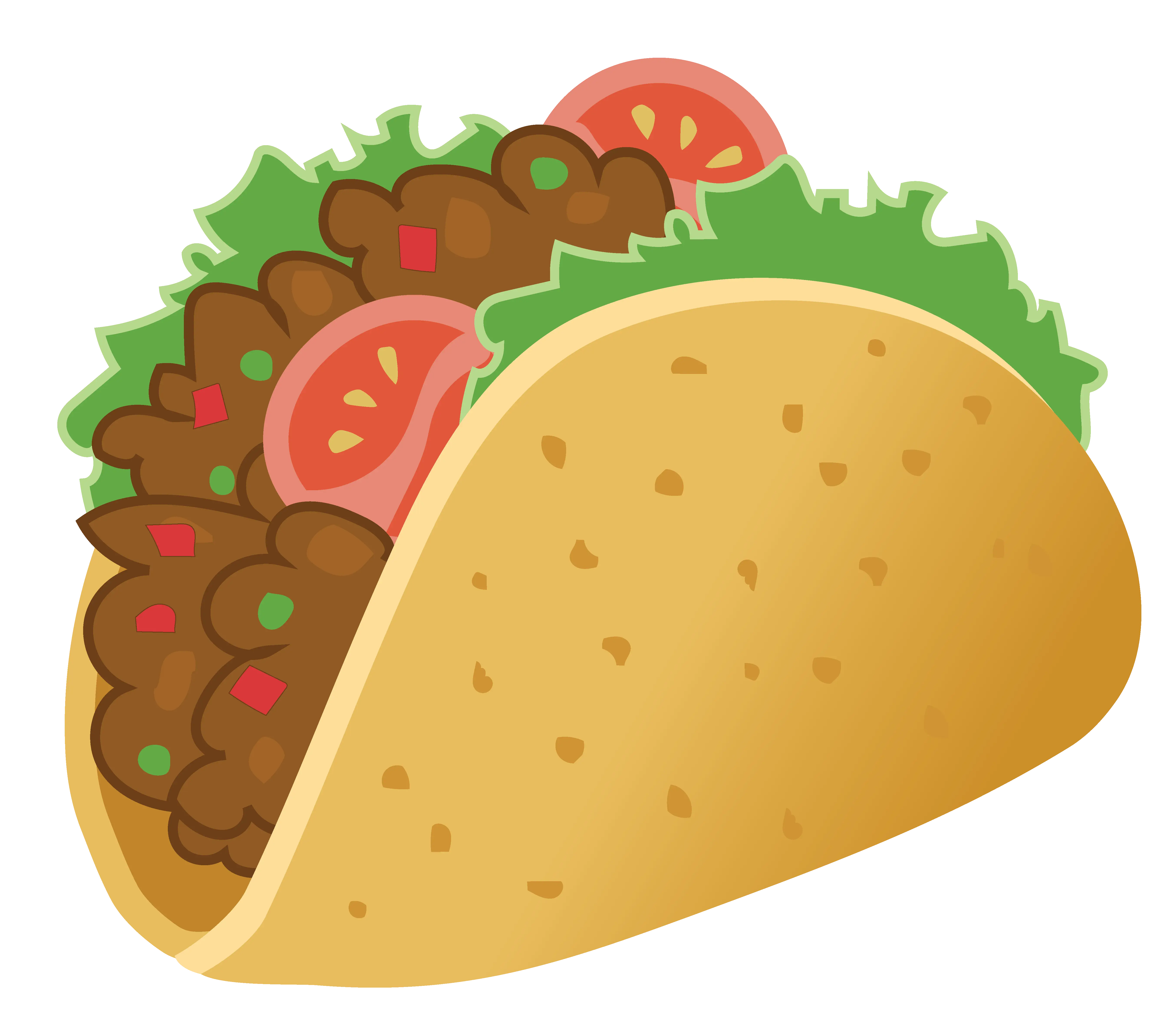 Colorful Cartoon Taco Illustration