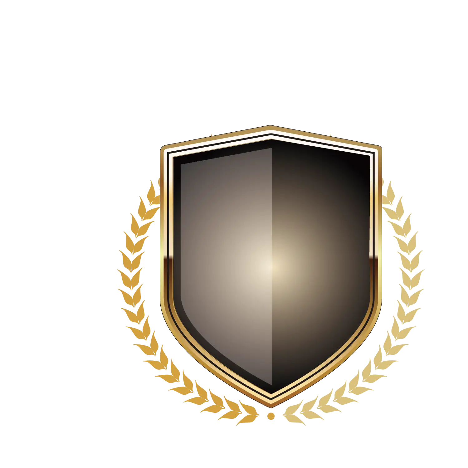 Golden Shield Emblem Design