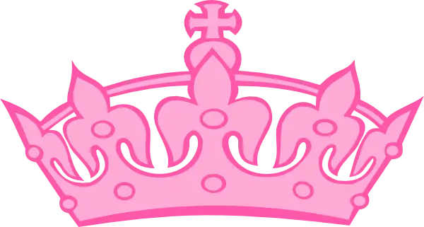 Pink Crown Icon Representing Royalty