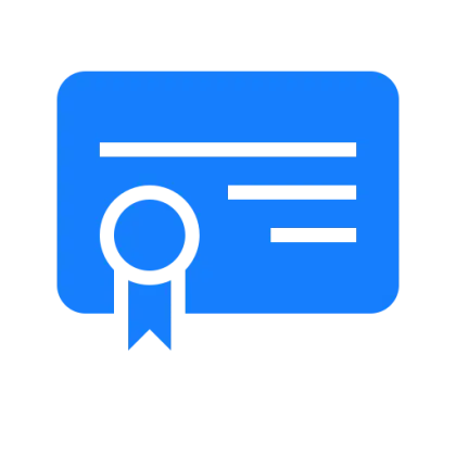 Blue Certificate Design Illustration
