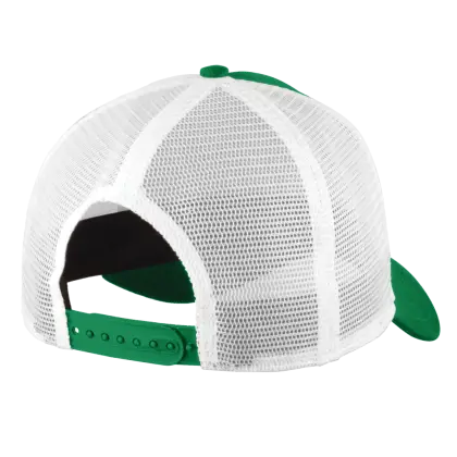 Green and White Mesh Cap