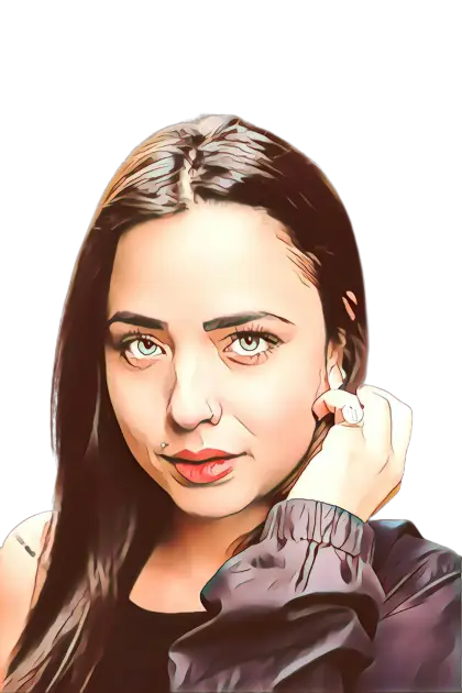 Cartoon Woman Portrait
