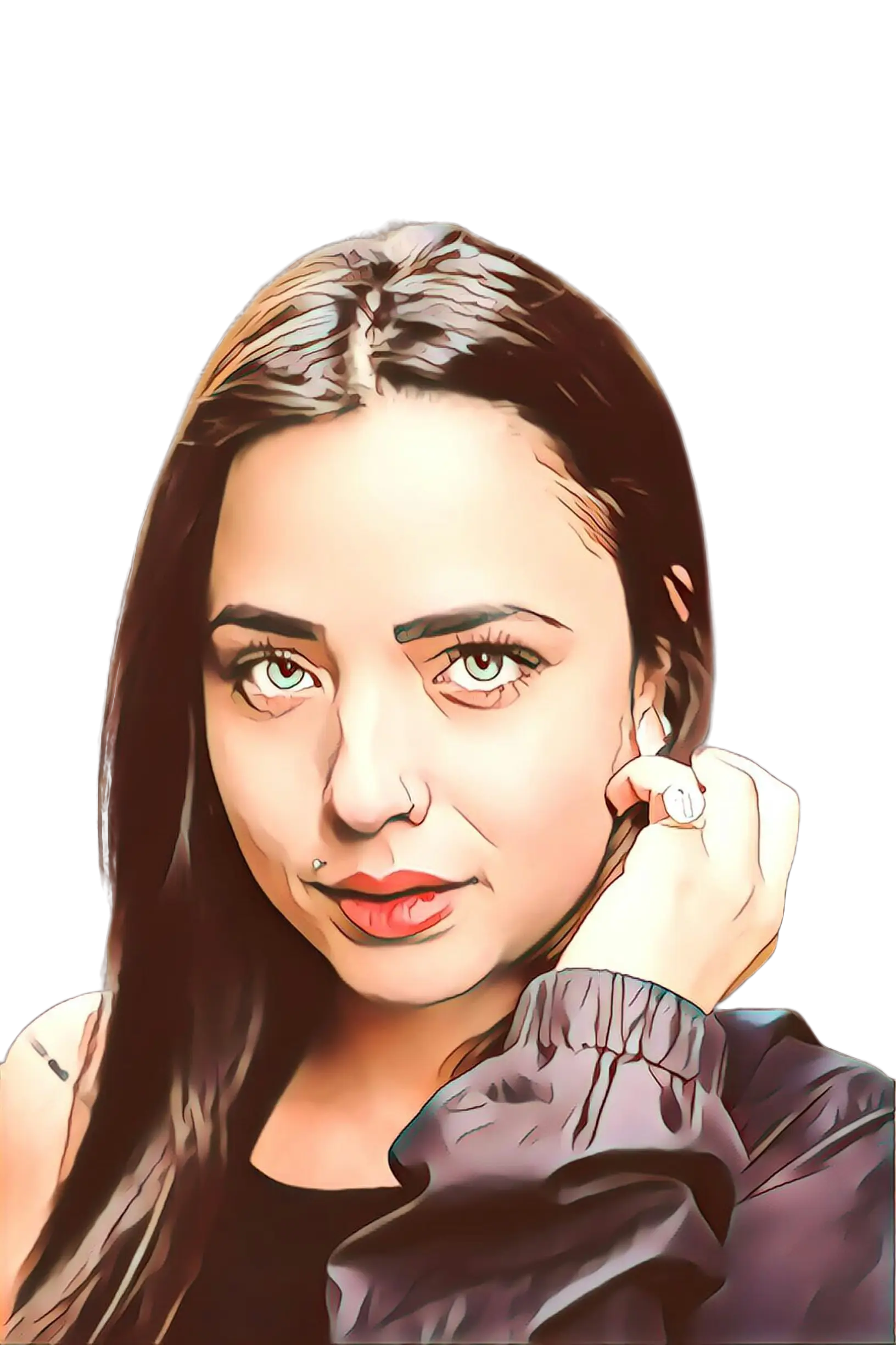 Cartoon Woman Portrait