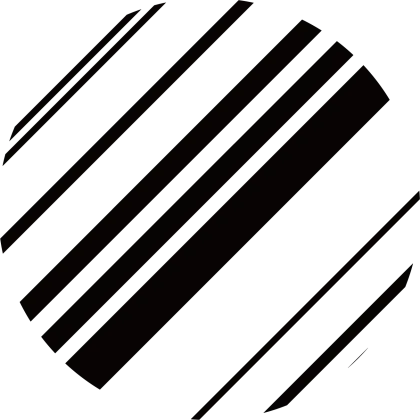 Black and White Striped Circular Design