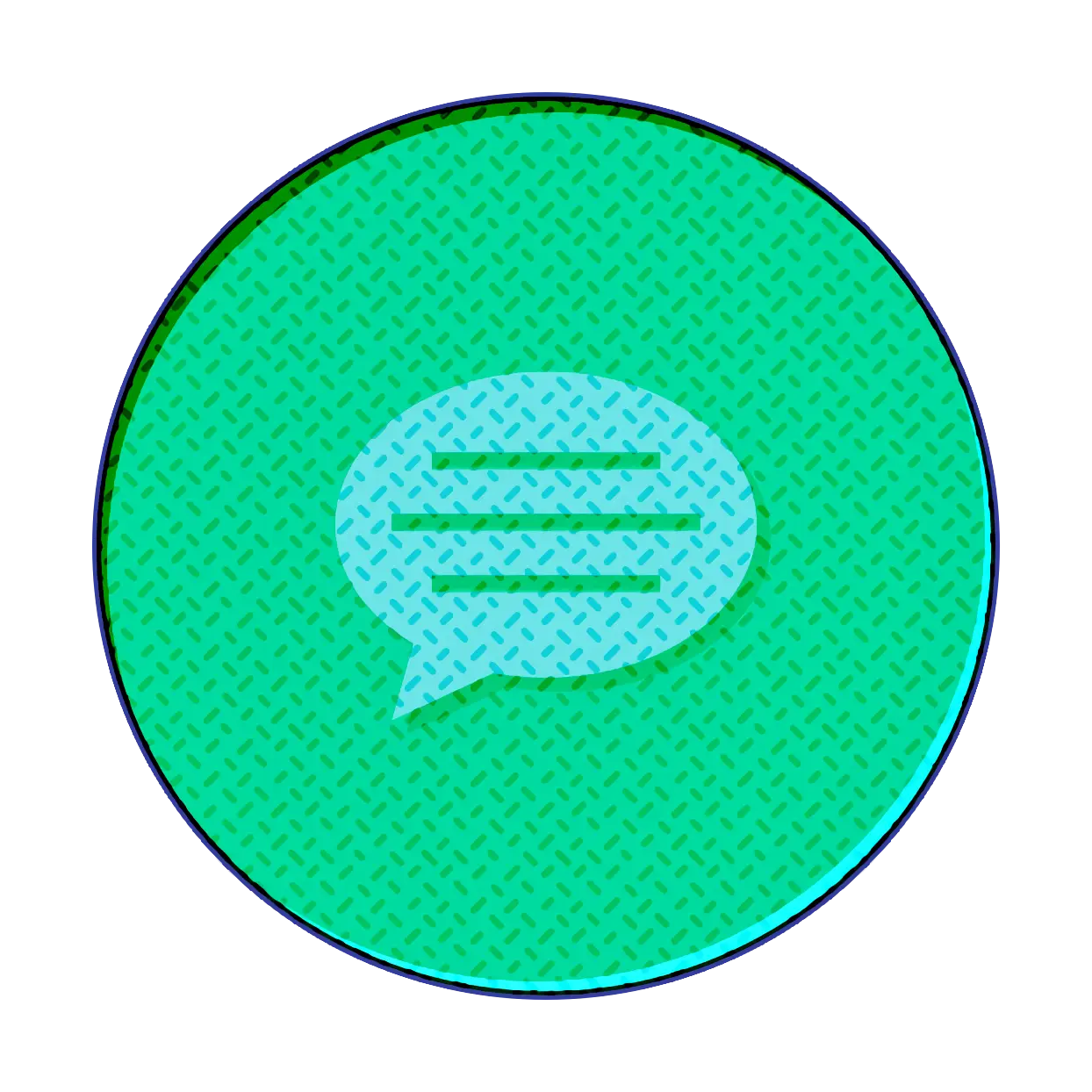 Green Speech Bubble Icon
