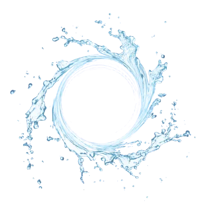 Circular Water Splash Illustration