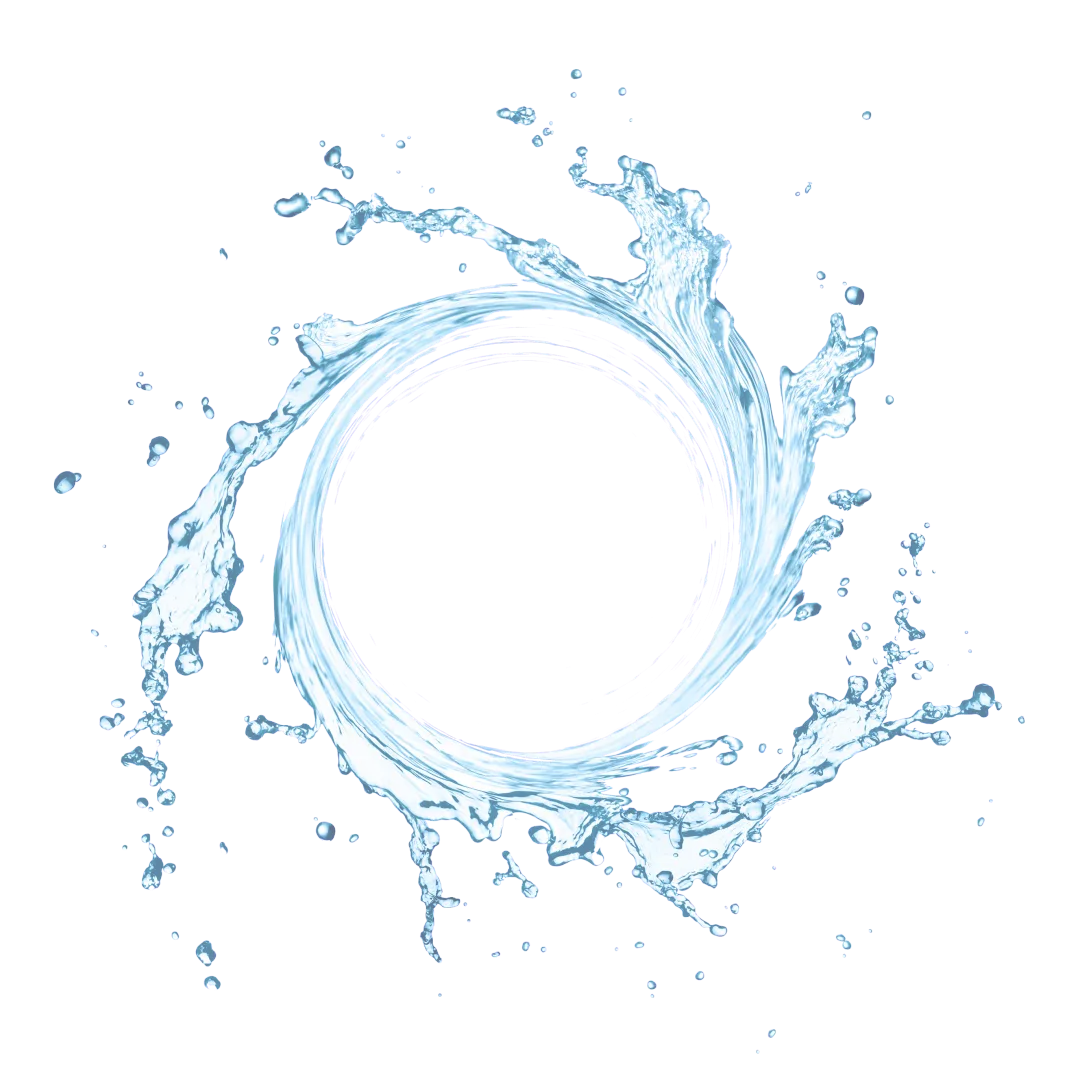 Circular Water Splash Illustration