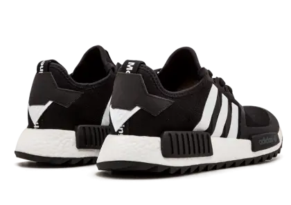Black Adidas Sneakers with White Stripes