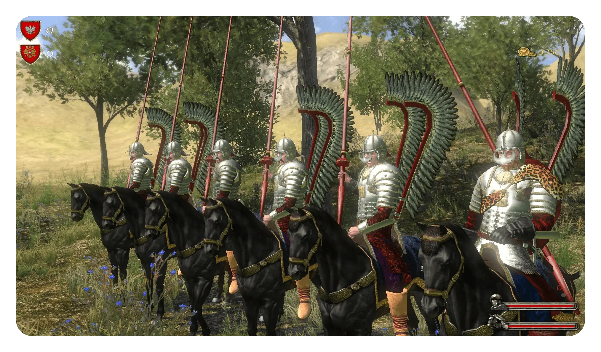Medieval Knights on Horses