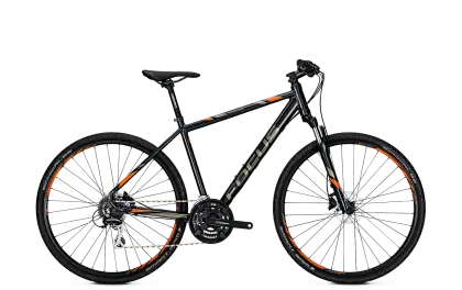 Black and Orange Bicycle